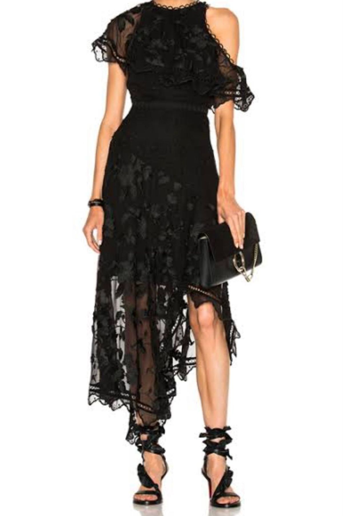 Zimmerman Mercer Bird Silk Chiffon Dress Size 14(3) for rent on The Volte - main image