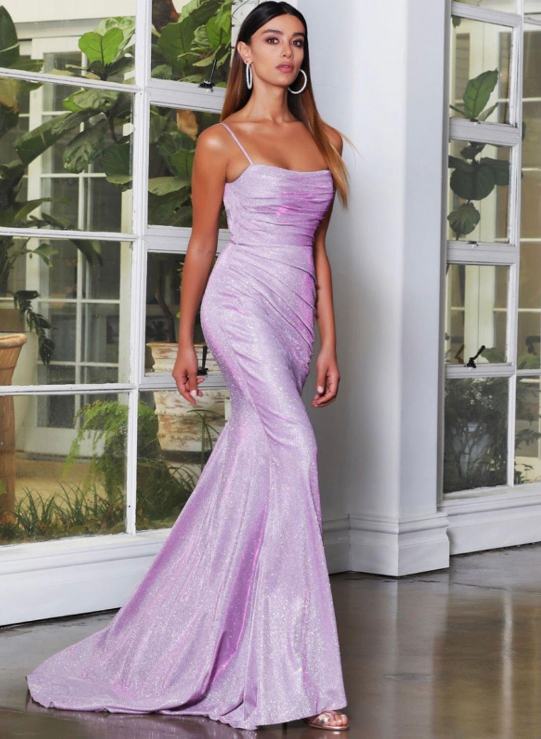 Jadore JX4010 Gown Dress Lilac Size 12 for rent on The Volte - main image