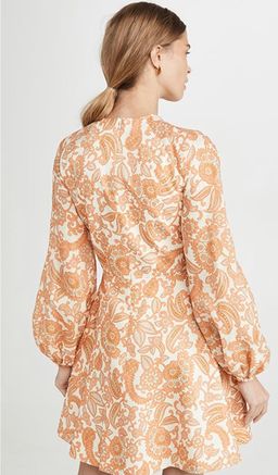 Zimmermann Peggy Scallop Short Dress Print Size 8 for rent on The Volte - image 3
