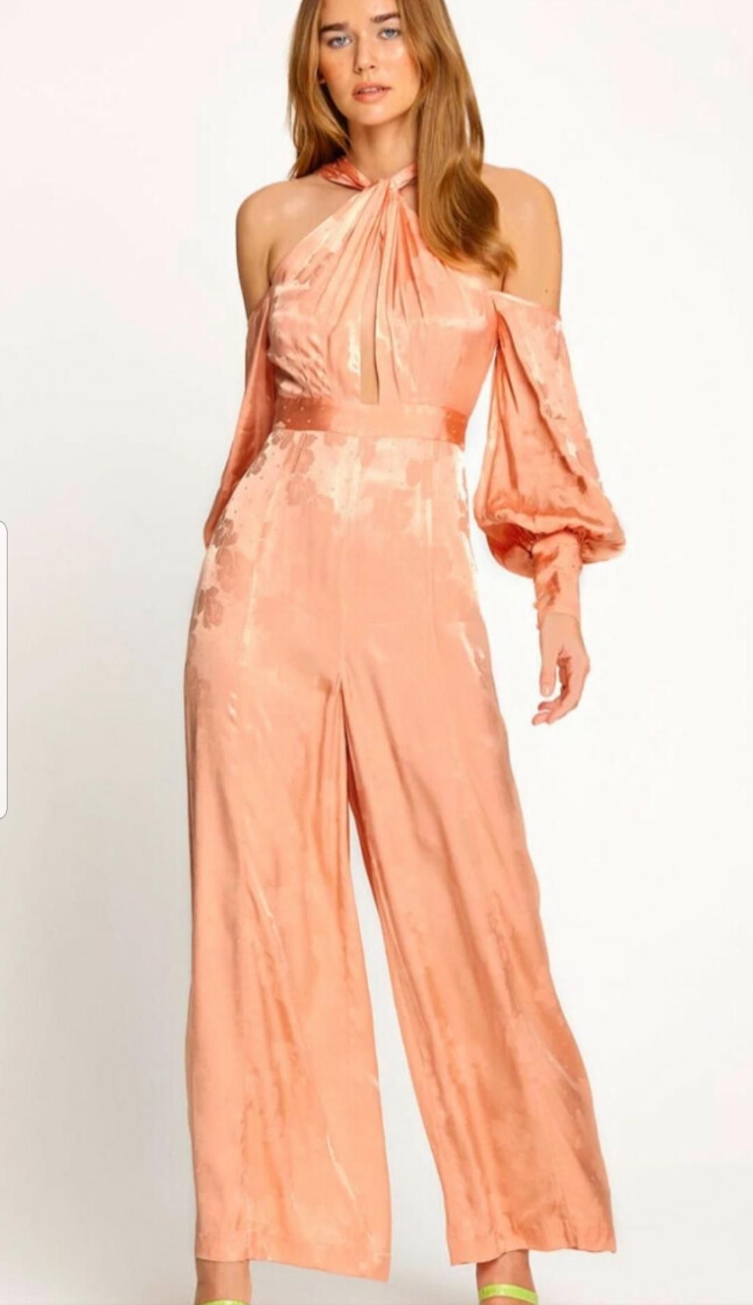 Alice McCall Memory Lane Jumpsuit Orang Size 10 for rent on The Volte - main image