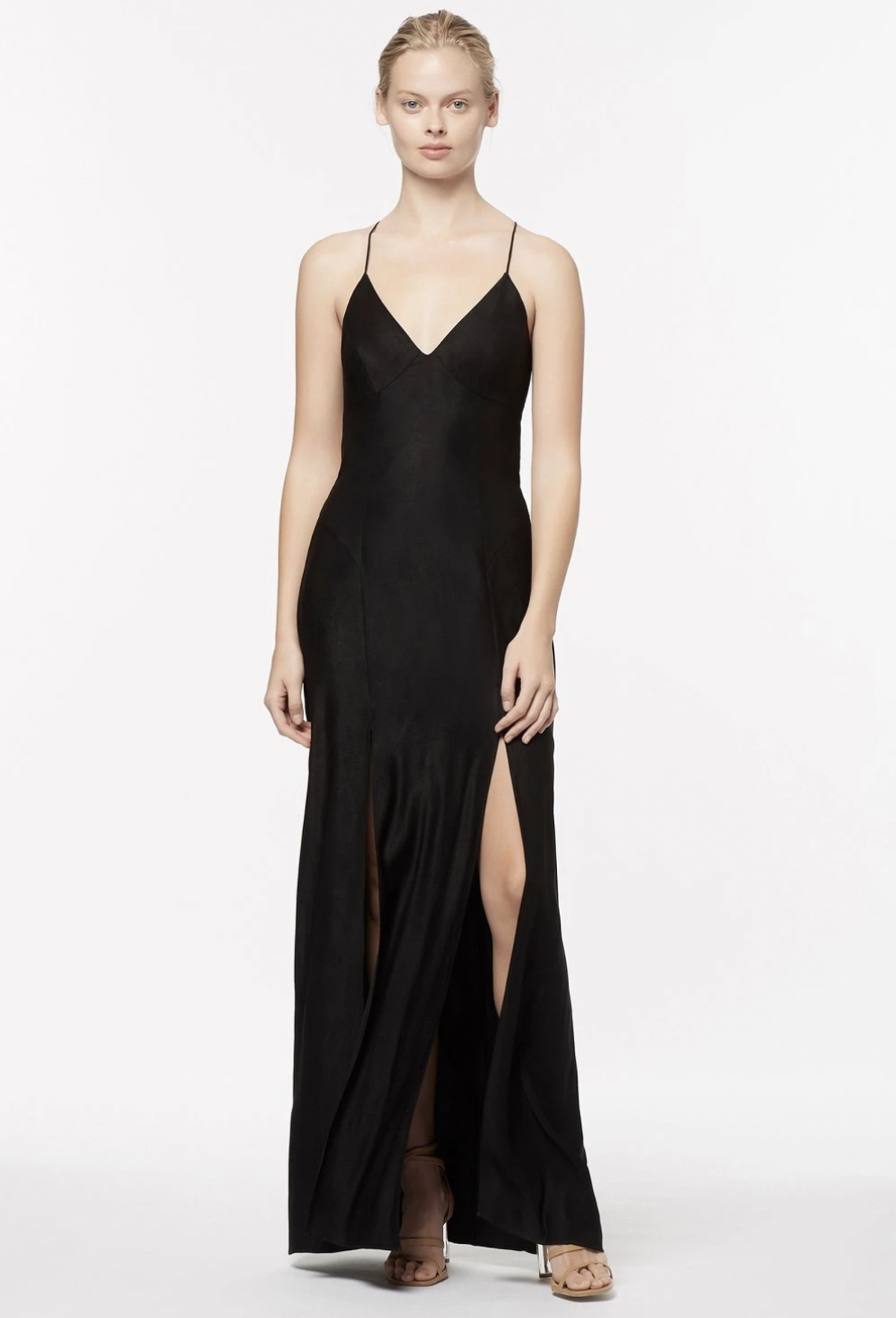 Manning Cartell Facetime Slip Dress Black  Size 8 for rent on The Volte - main image