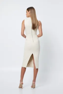 Mossman The Edge of Glory Midi Dress Ivory White Size 8 for rent on The Volte - image 2