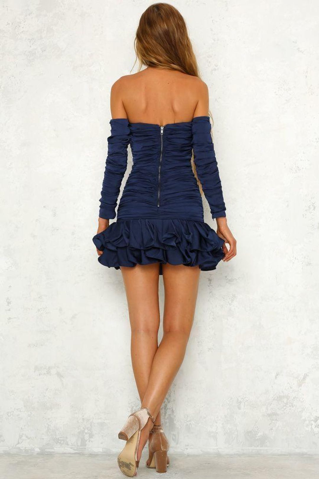 Mossman The Turning Point Dress Blue Size 6 for rent on The Volte - main image