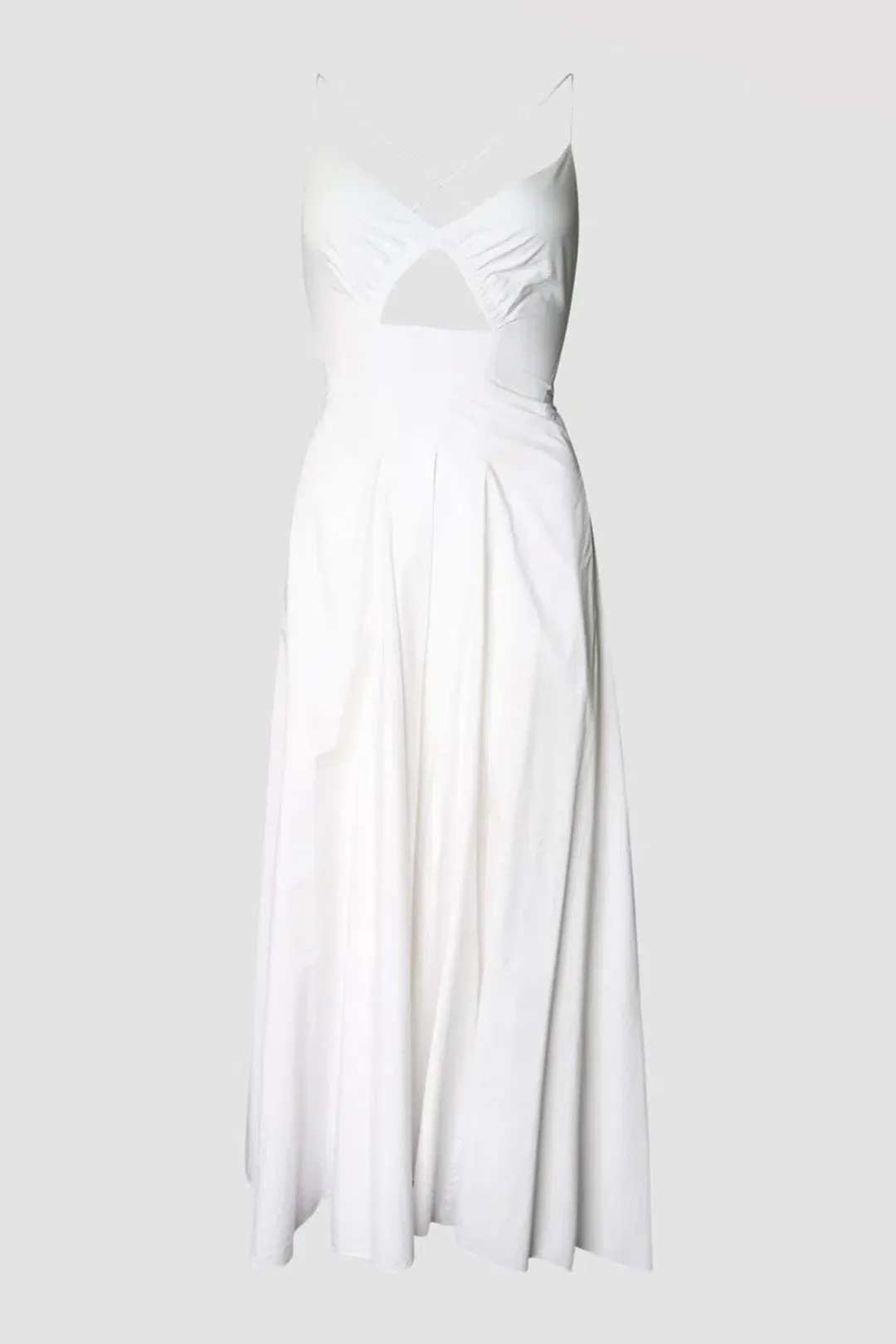 Scanlan Theodore Cotton Strappy Dress White Size 8 for rent on The Volte - main image
