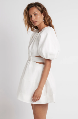 Aje Psychedelia Cut Out Mini Dress White  Size 10 for rent on The Volte - image 2