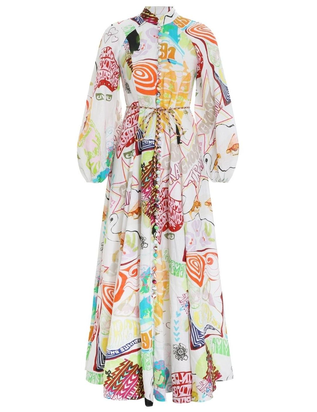 Zimmermann Shelly Billow Long Dress Poster Print Size 1 (AU 8 -10) for rent on The Volte - main image