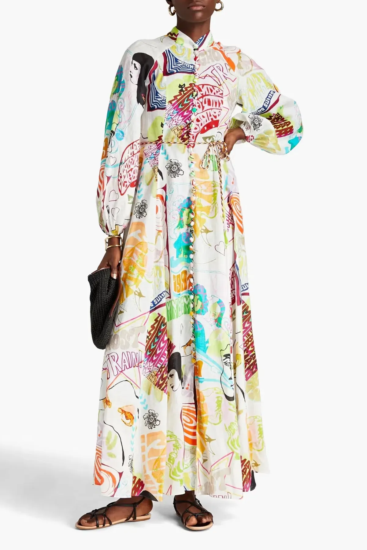Zimmermann Shelly Billow Long Dress Poster Print Size 1 (AU 8 -10) for rent on The Volte - main image