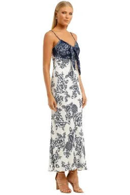 Shona Joy Arcadia Tie Front Bias Slip Dress Print Size 8 for rent on The Volte - image 2