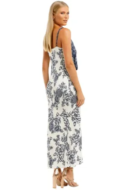 Shona Joy Arcadia Tie Front Bias Slip Dress Print Size 8 for rent on The Volte - image 3