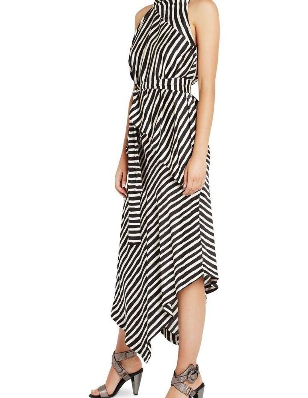Sass & Bide Palais Stripe Dress Print Size 6 for rent on The Volte - main image