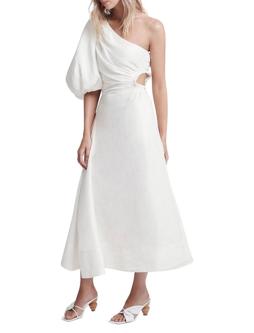 AJE Concept Dress White Size 10  for rent on The Volte - main image