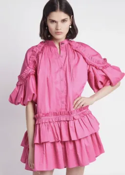 Aje Heritage Mini Dress in Pink - Size 6 for rent on The Volte - image 3