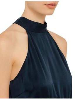 Zimmermann Sueded Picnic Midi Dress Navy Size 0 / AU 8 for rent on The Volte - image 4