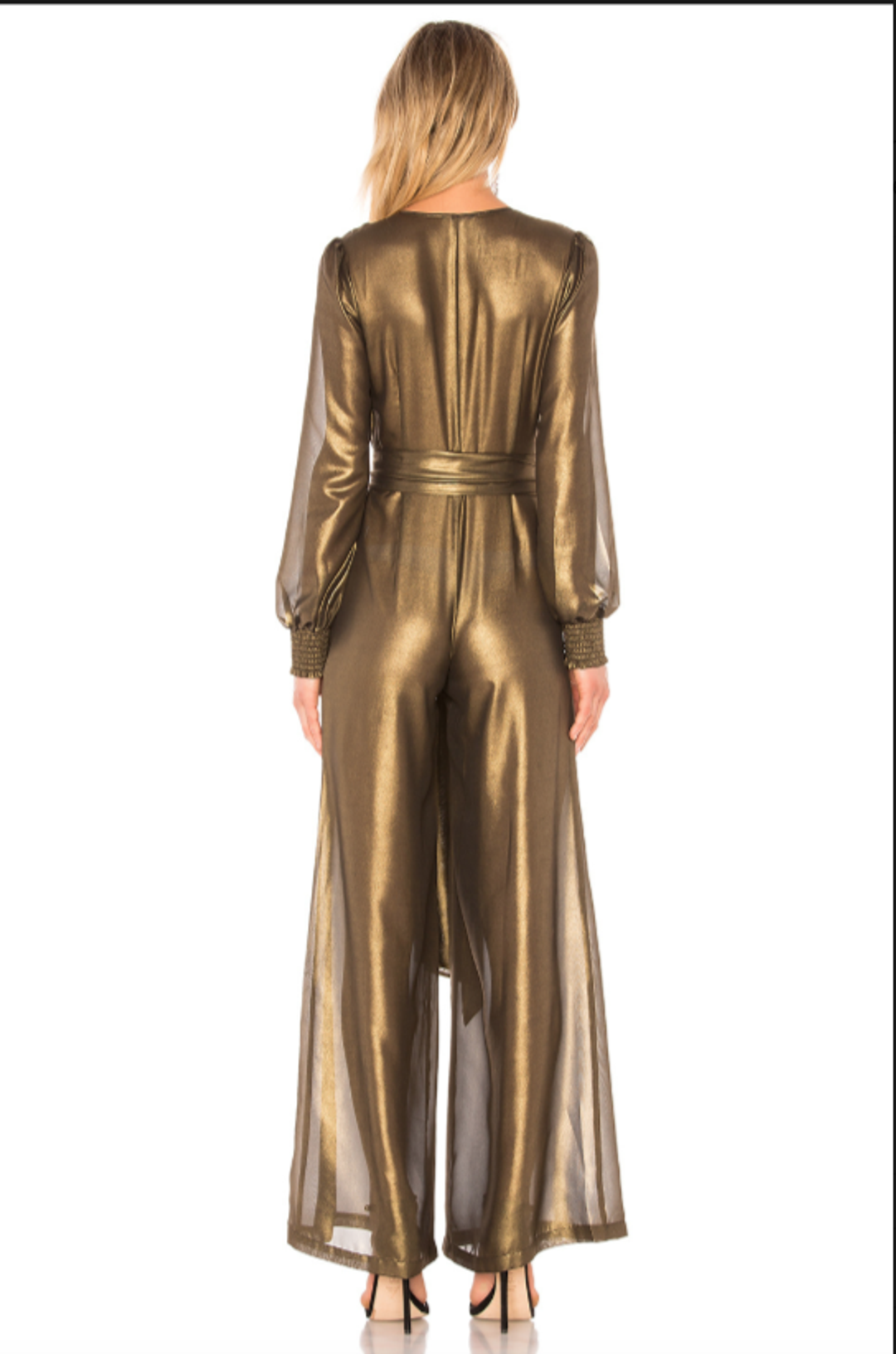Dress 655 in Gold Lurex size 6 for rent on The Volte - main image