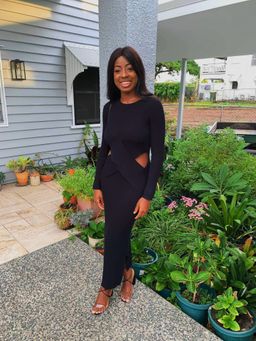 Sir The Label Celena Draped Midi Dress Black | AU 10 for rent on The Volte - image 3