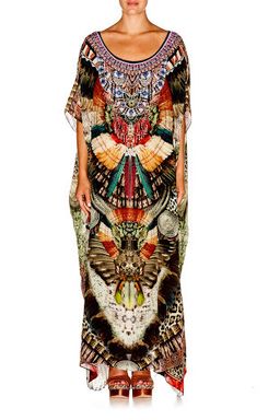 Camilla Light My Fire Round Neck Kaftan One Size for rent on The Volte - image 1