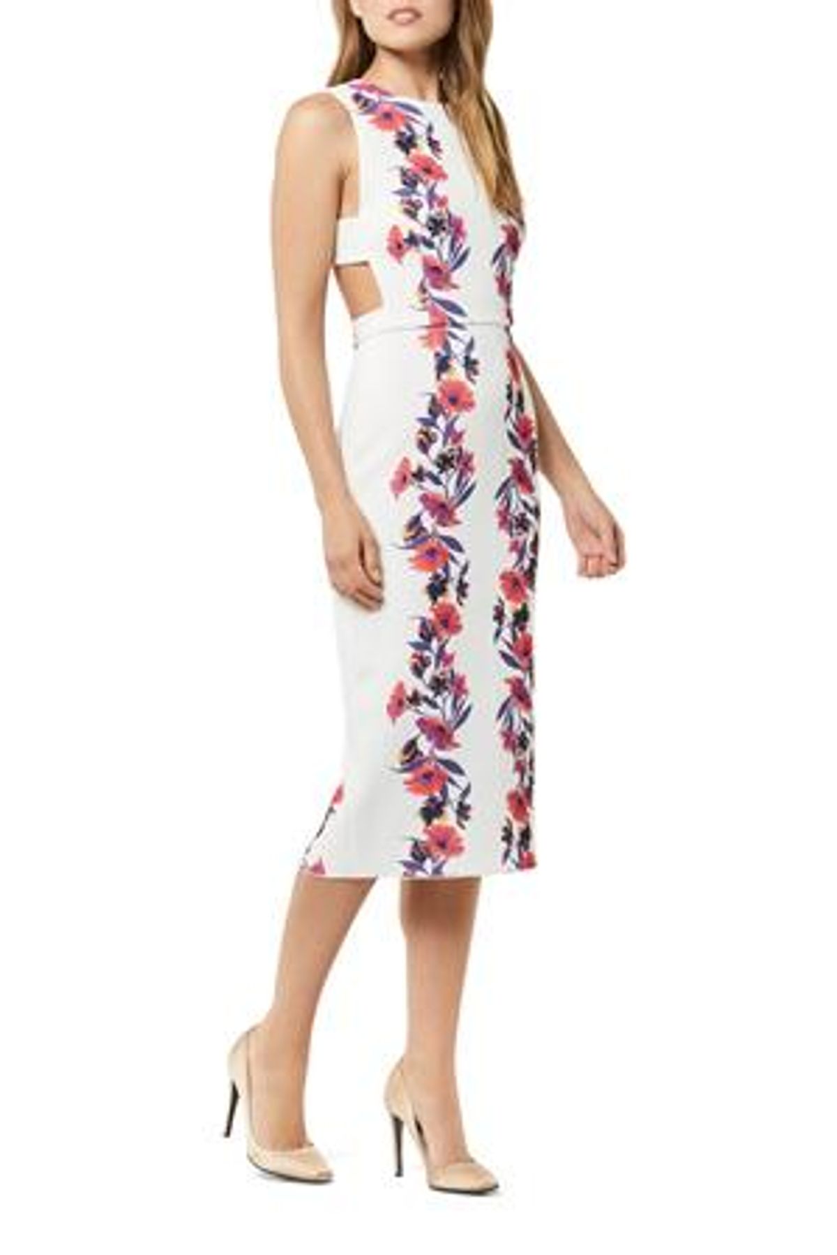 YEOJIN BAE Adele Double Crepe Floral Dress for rent on The Volte - main image