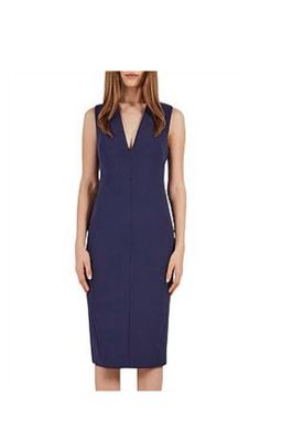 Rebecca Vallance Deep V Neck Dress Navy size 10 for rent on The Volte - image 1