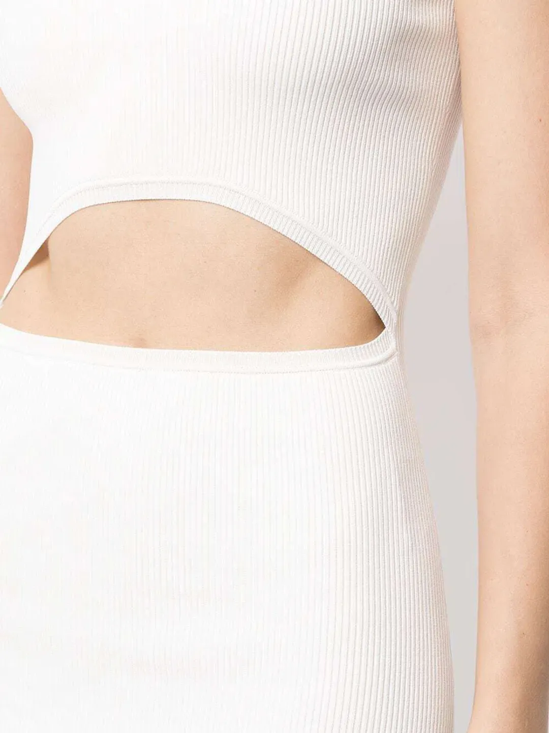 Sir The Label Ingrid Cut Out Dress Midi White | AU 8 for rent on The Volte - main image