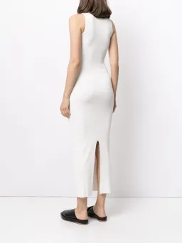 Sir The Label Ingrid Cut Out Dress Midi White | AU 8 for rent on The Volte - image 3