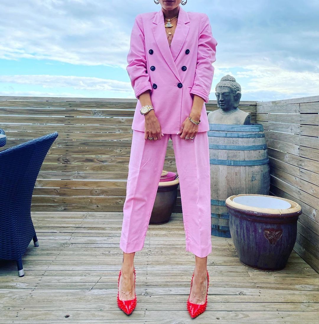 Sheike Two-Piece Suit Pink Size 10 for rent on The Volte - main image