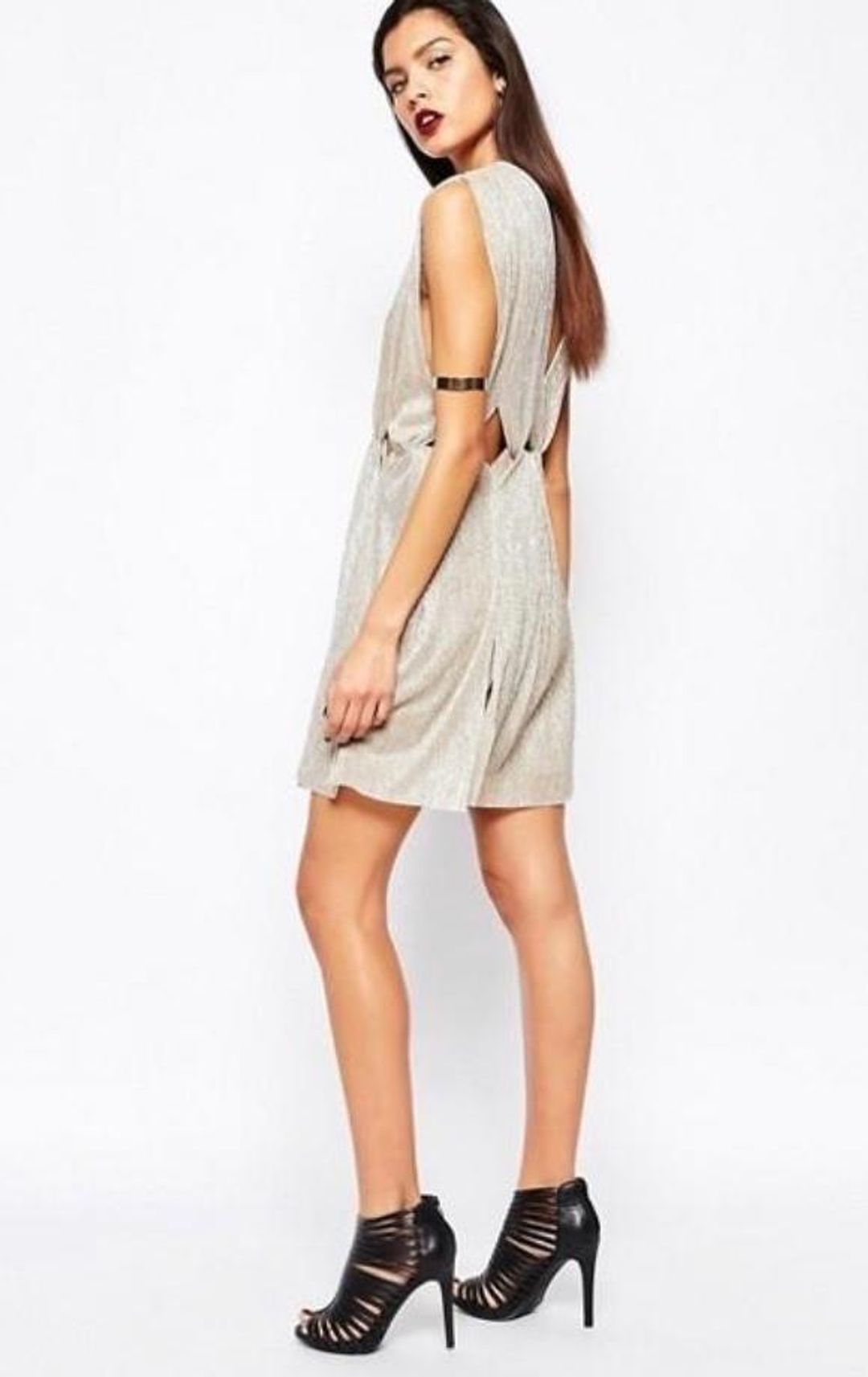 Bec & Bridge Gold Dust Mini Dress for rent on The Volte - main image