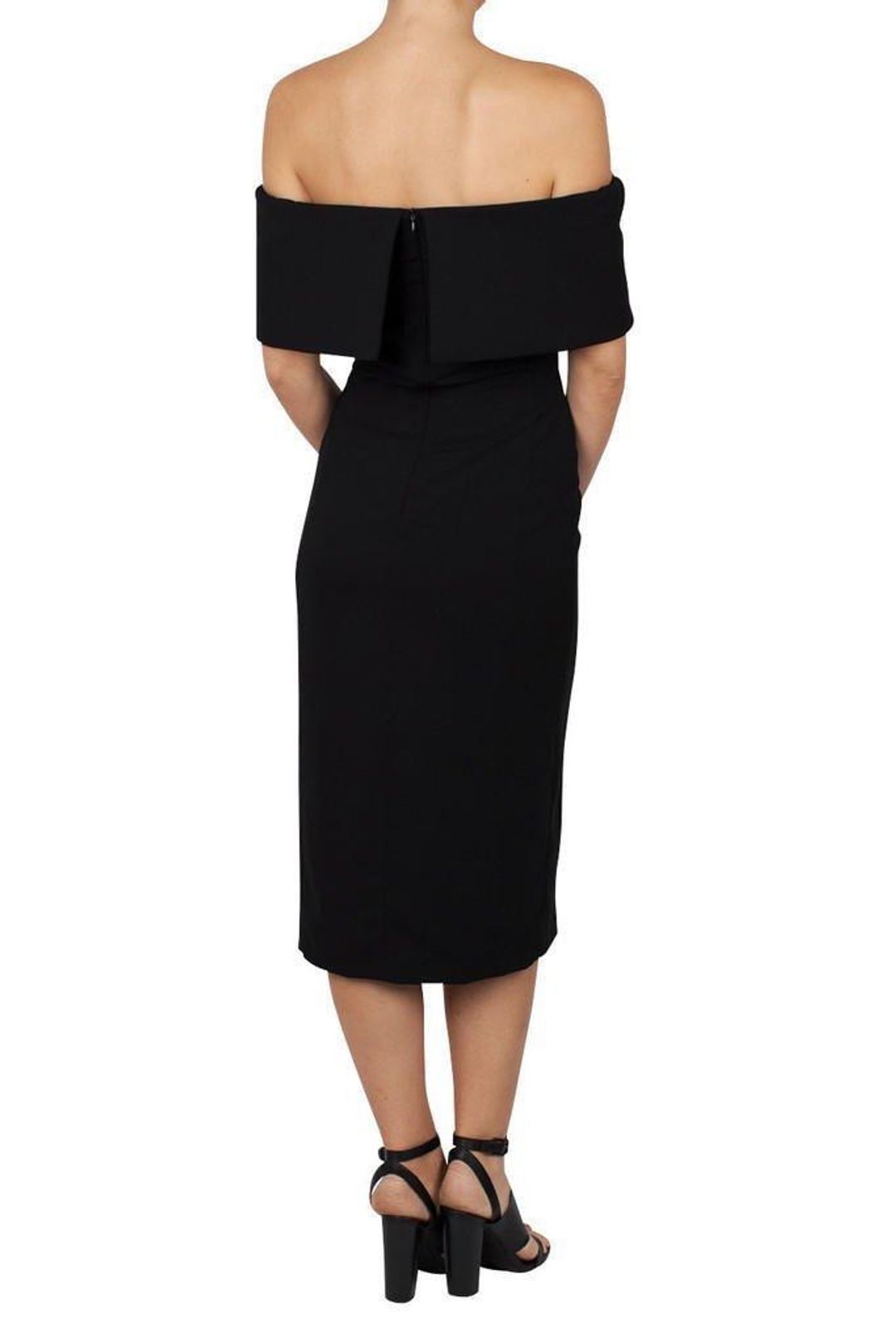 Kookaï Positano black midi dress Size 6 for rent on The Volte - main image