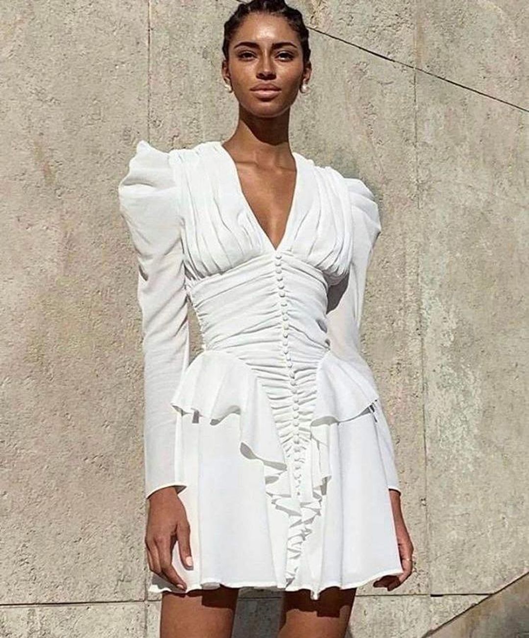 Misha Jia Dress  White Size 10 for rent on The Volte - main image