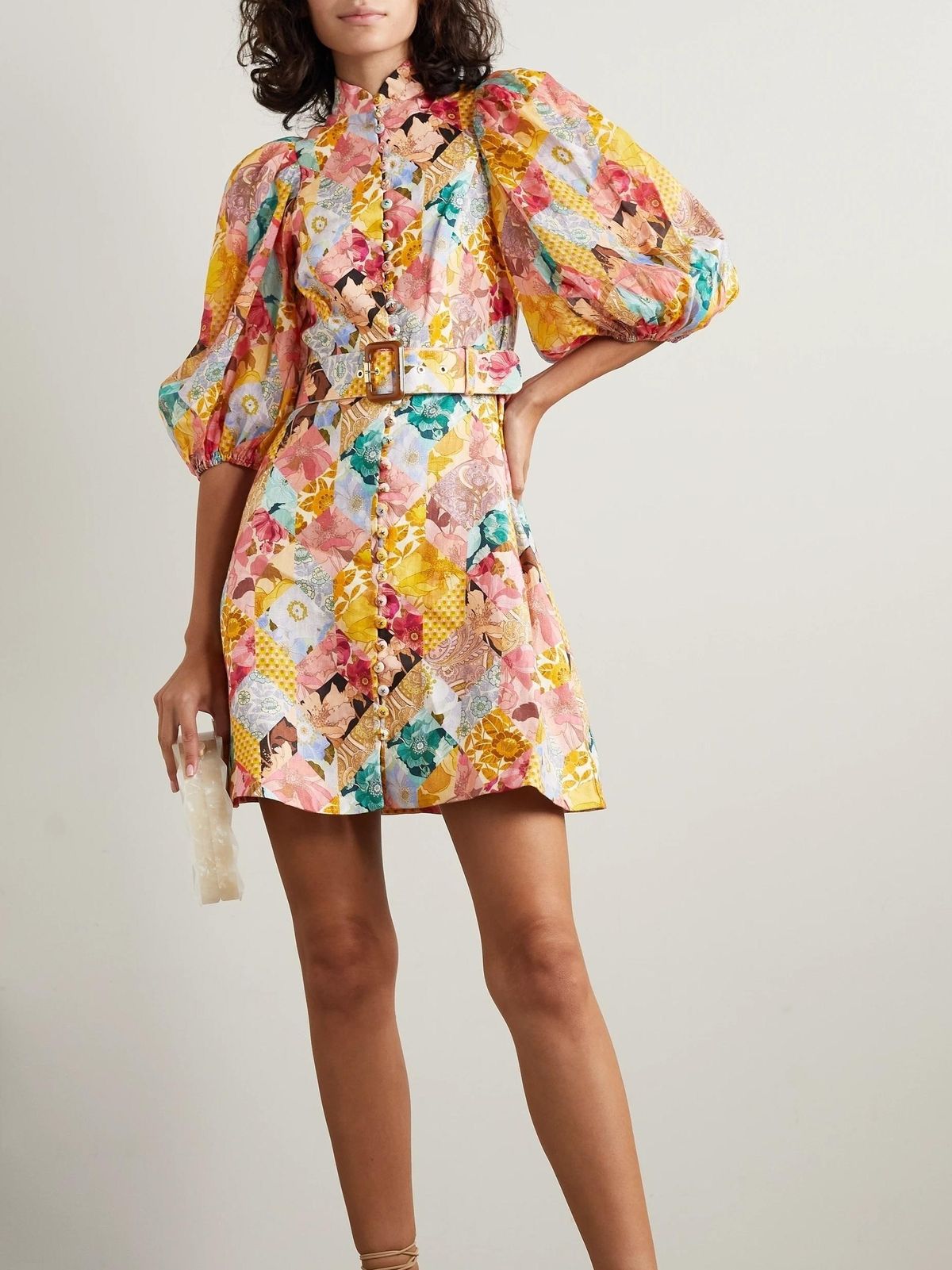 Zimmermann Tempo Kaleidoscope Mini Dress Print Size 8 for rent on The Volte - main image