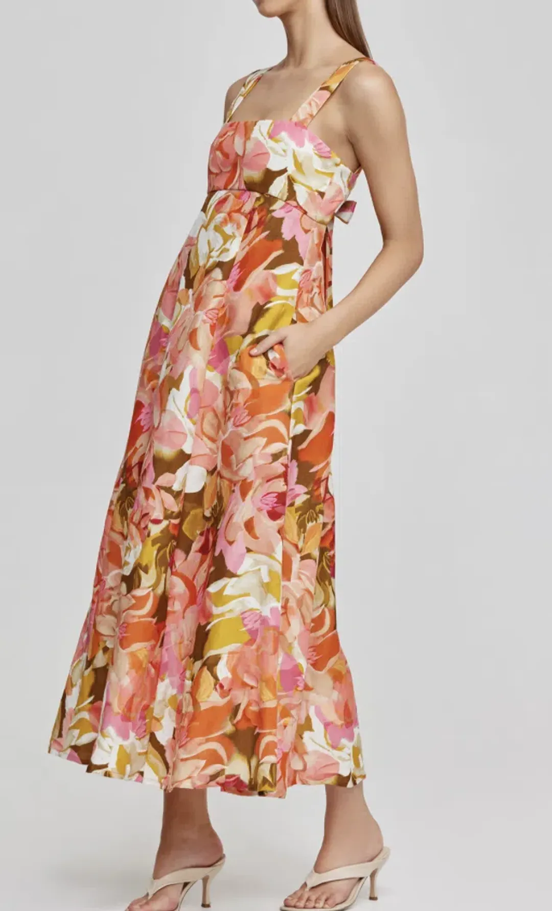Acler Tate Dress (Pink Bouquet)  for rent on The Volte - main image
