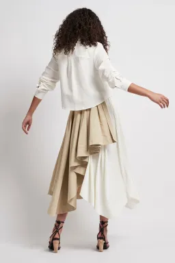 Aje Consonance Skirt White/Brown Size 4 for rent on The Volte - image 3