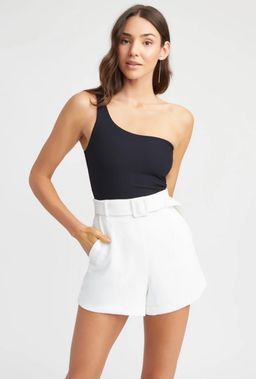 Kookaï Oyster Belted Shorts White Size AU 6 for rent on The Volte - image 2