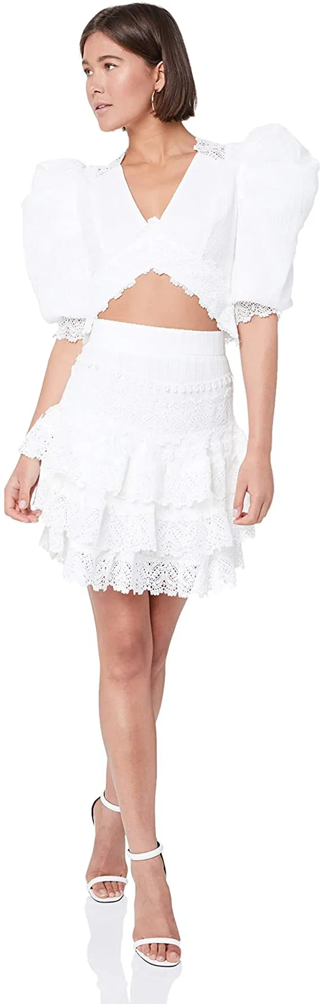 Mossman Havana Nights Top White Size 6 for rent on The Volte - main image
