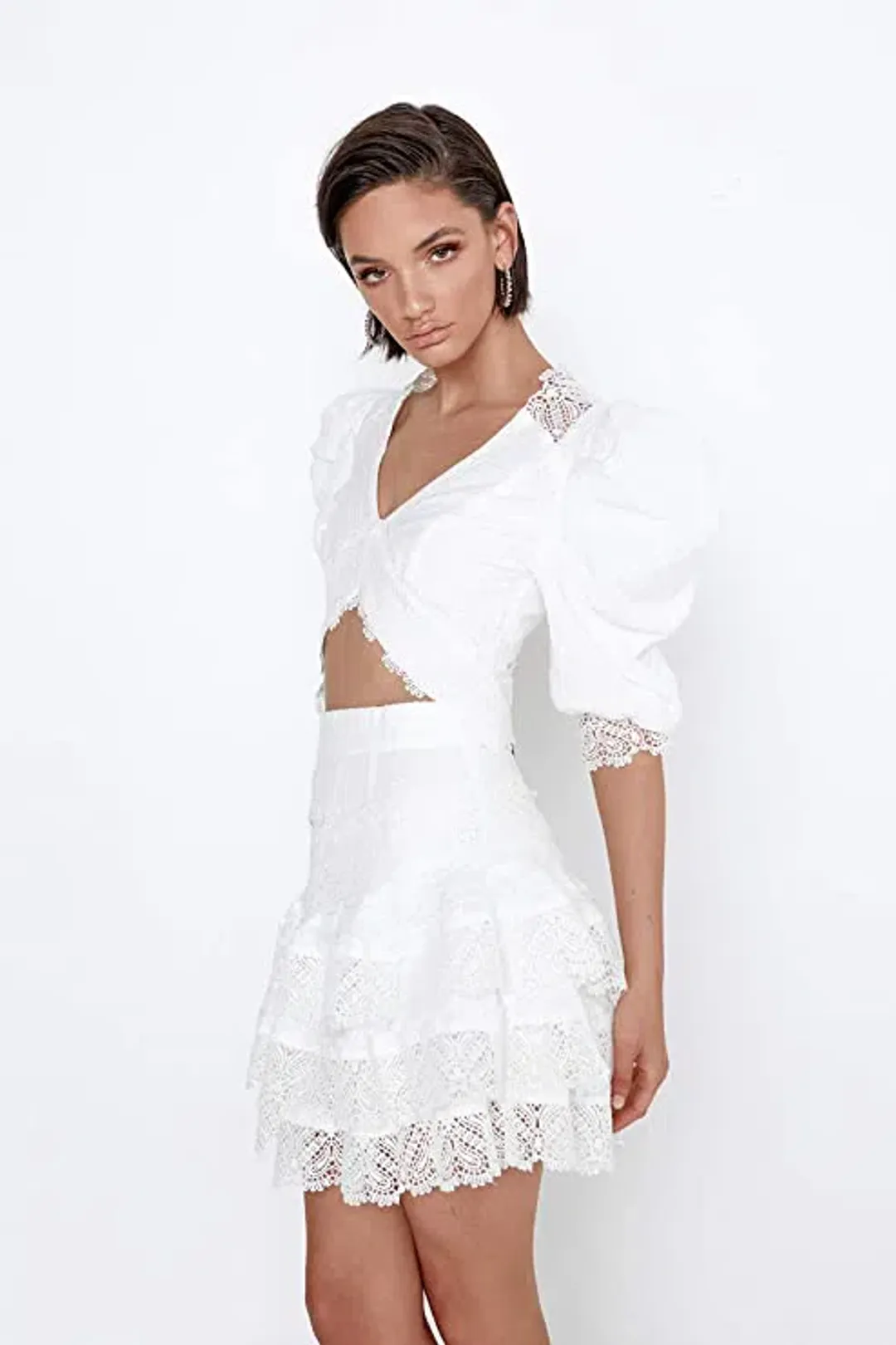Mossman Havana Nights Top White Size 6 for rent on The Volte - main image