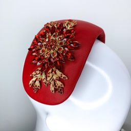 Halo & Rose Duchess bandeau headband red  for rent on The Volte - image 7