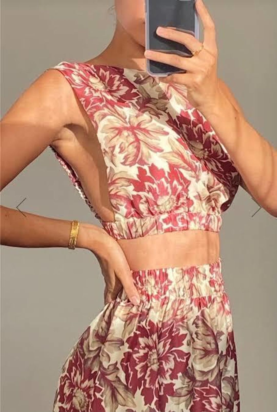 Sir The Label Valetta Top Red Floral Print Size 0 | AU 6 for rent on The Volte - main image