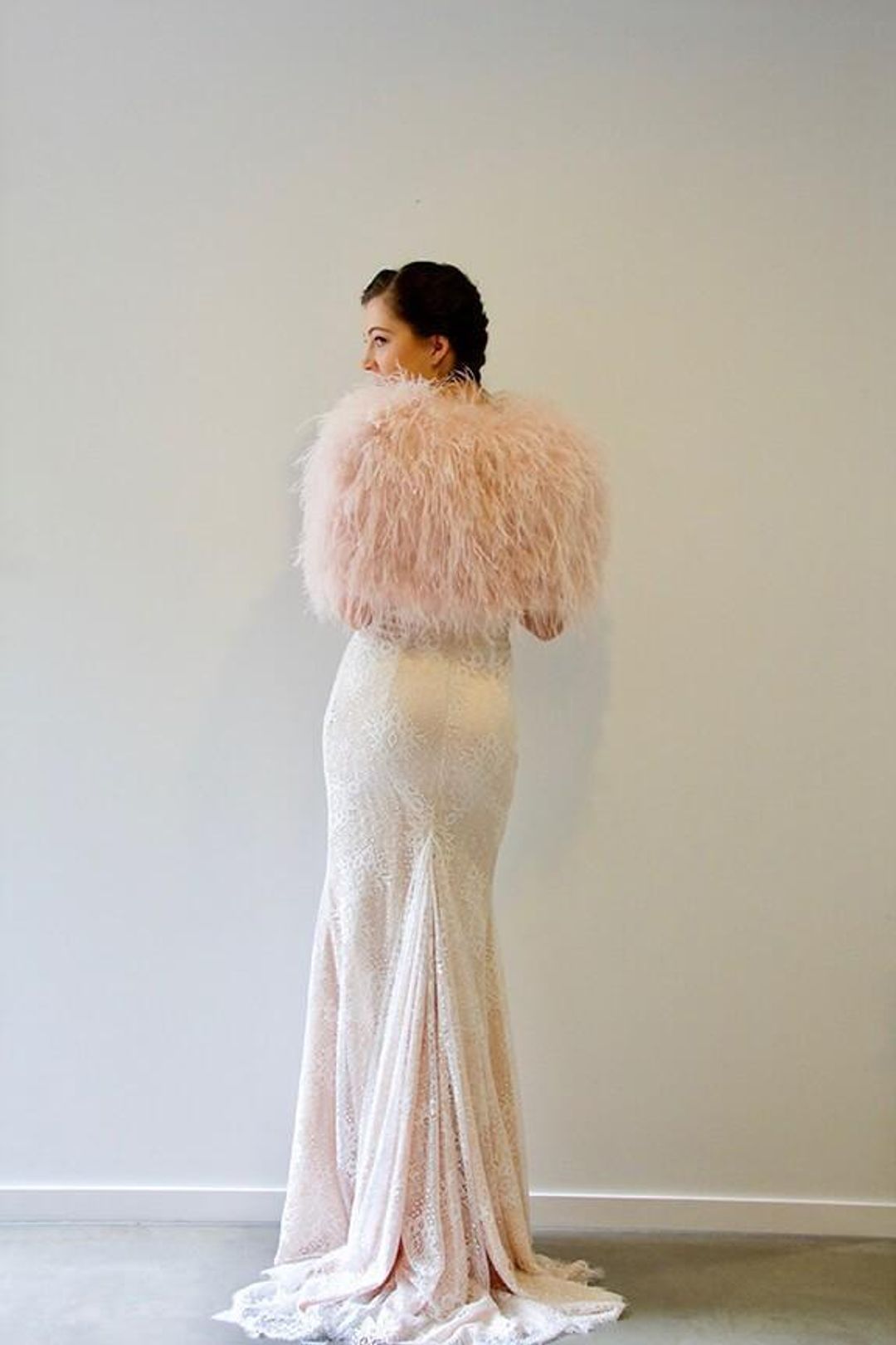 When Freddie Met Lilly Ostrich Bolero Blush One Size  for rent on The Volte - main image