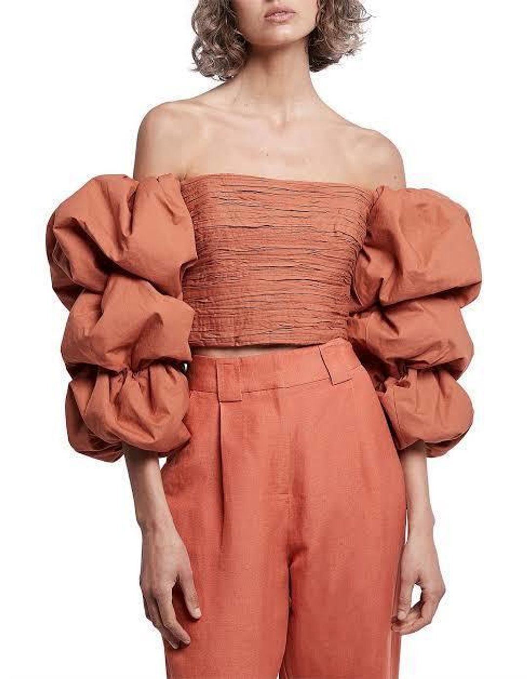 Aje Transcend Top Orange Size 10 for rent on The Volte - main image