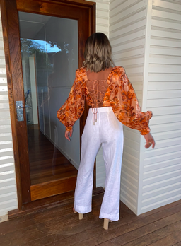 Acler Chance Top Print Size 8 for rent on The Volte - image 6