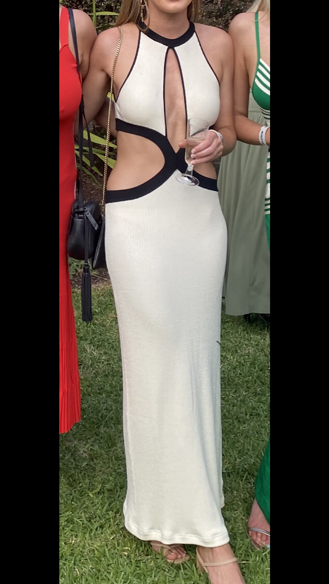 Auteur Bridgit Cut Out Dress Cream Size 8 for rent on The Volte - main image