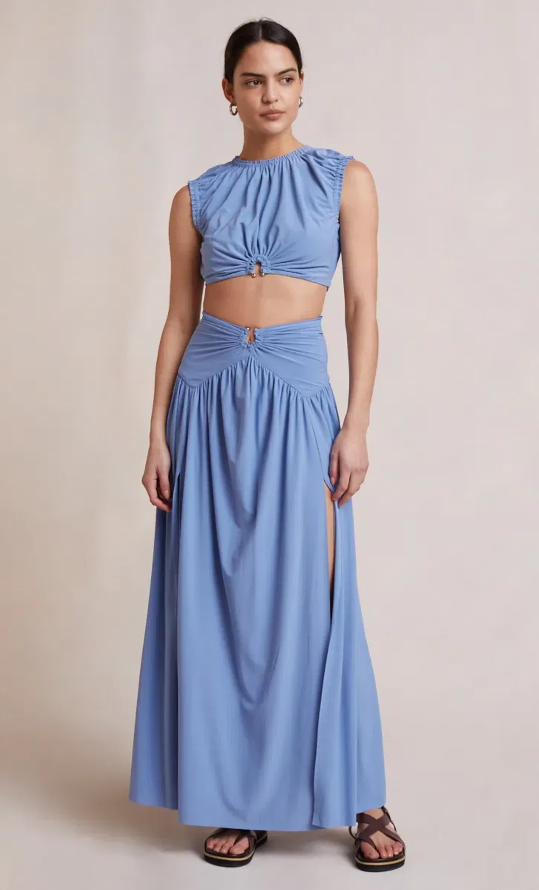 Bec & Bridge Minx Top and Skirt Set Blue Size 8 for rent on The Volte - main image