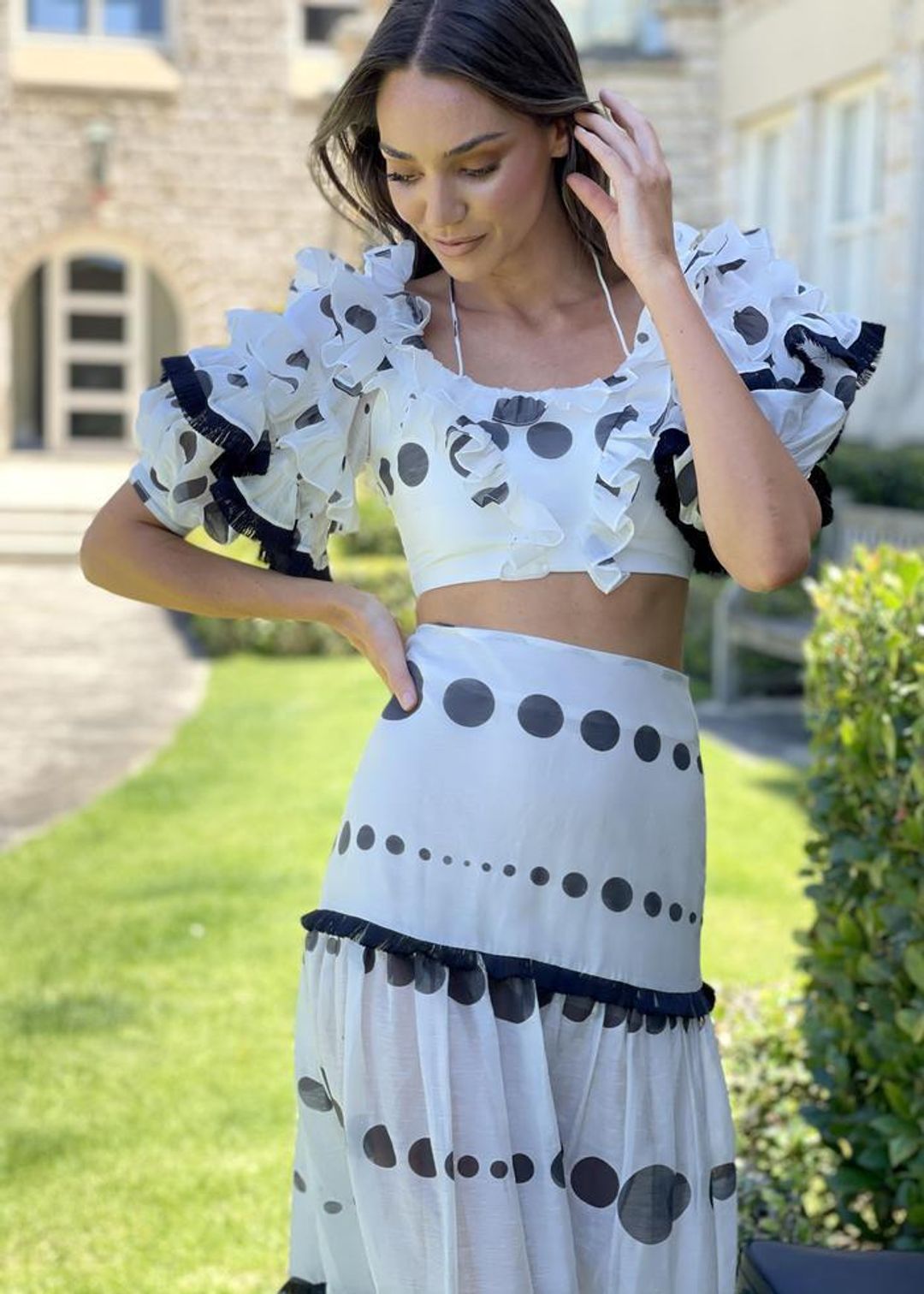 Mackenzie Mode Storybook Dress Polka Dot Size 8 for rent on The Volte - main image