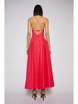 Scanlan Theodore Parachute Cotton Strappy Dress Fuchsia Size AU 10 for rent on The Volte - image 2