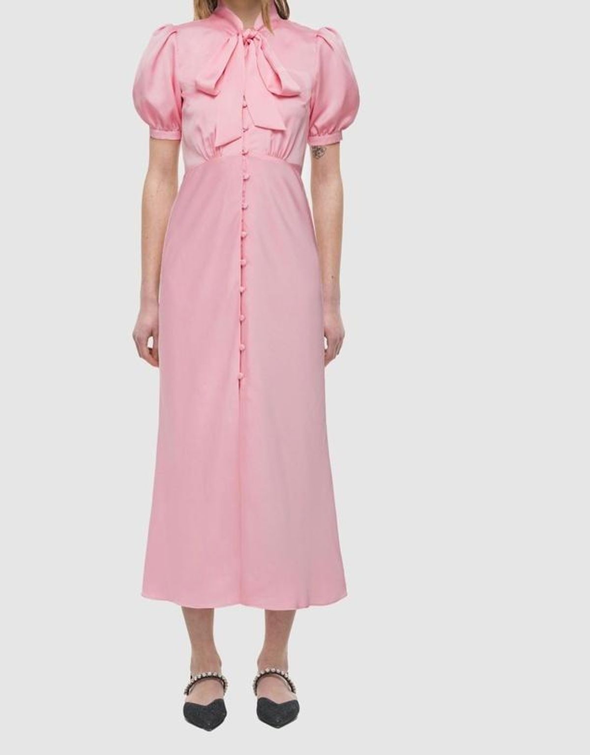 Mr Portrait - Pussy Bow Pink Dress Size 10 for rent on The Volte - main image