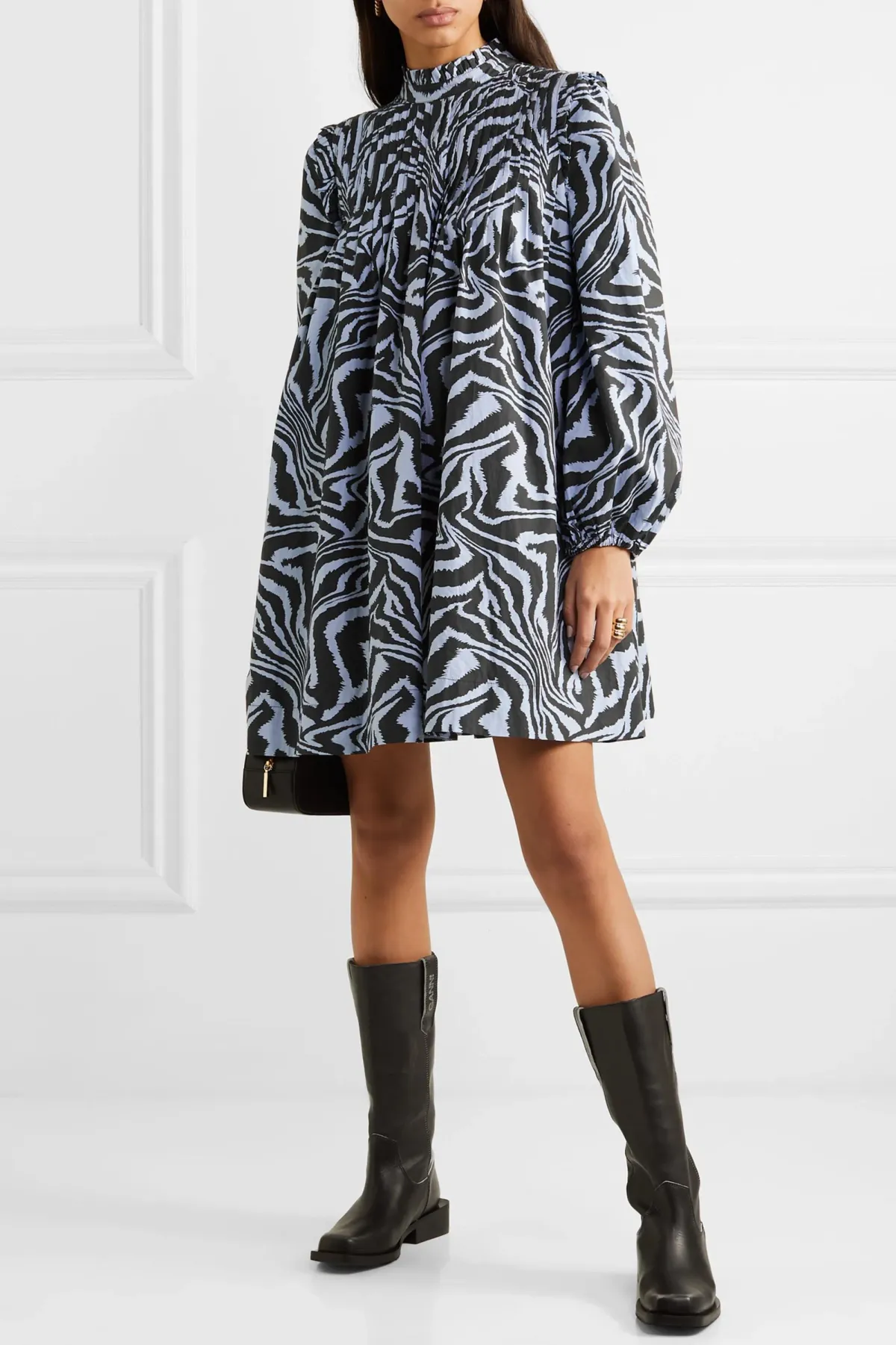 Ganni poplin dress for rent on The Volte - main image