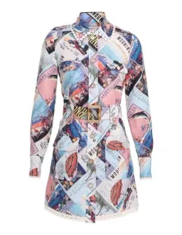 Zimmermann Postcard Shirt Mini Dress Print Size 0 for rent on The Volte - image 4