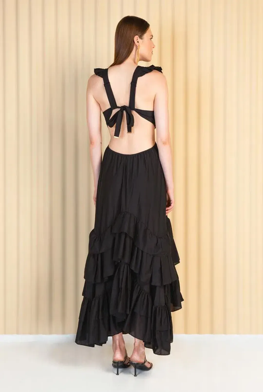 Magali Pascal Sawi Dress Black Size M for rent on The Volte - main image