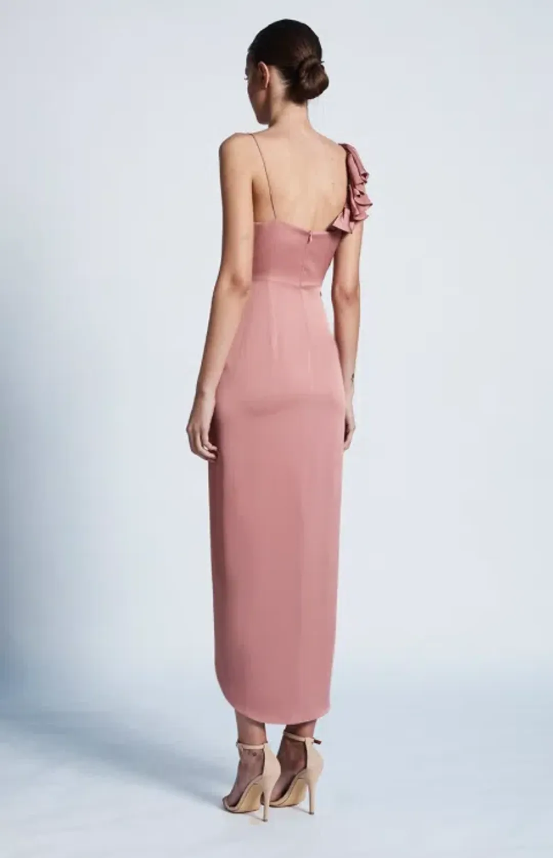 Shona Joy Asymmetrical frill dress for rent on The Volte - main image