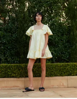 Blanca Filomena Mini Dress Yellow Size 10 for rent on The Volte - image 1