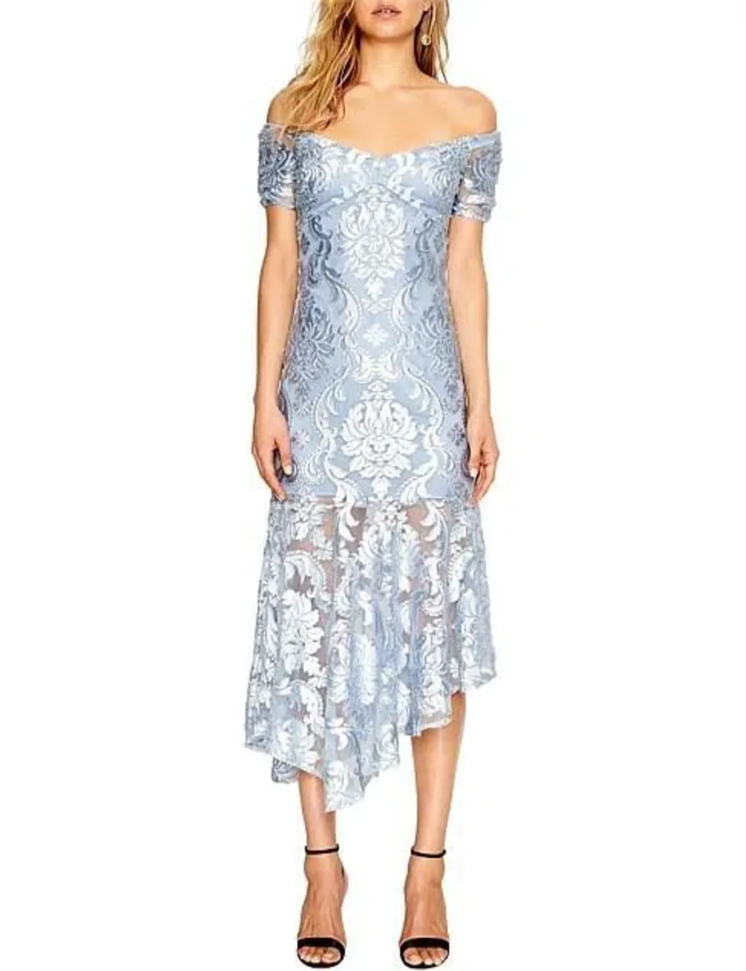 Alice McCall Fleur De Lys Gown Dress Light Blue Pebble Size 10 for rent on The Volte - main image